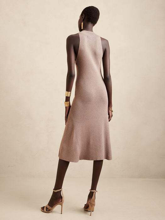 Dolce Midi Sweater Dress - Heather Taupe