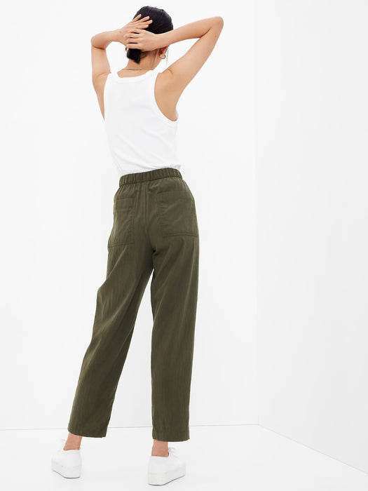 TENCEL&#153 Lyocell High Rise Pull-On Pants with Washwell - mistletoe green