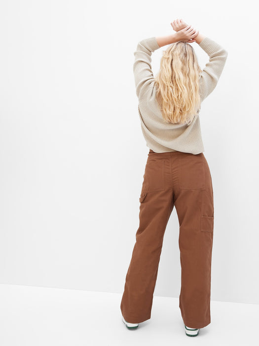 High Rise '90s Loose Carpenter Pants with Washwell