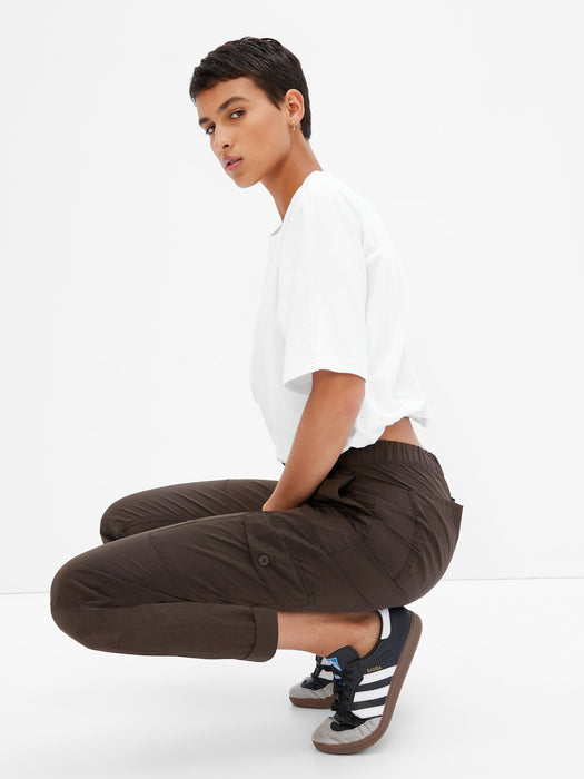 Nylon Pull-On Cargo Pants