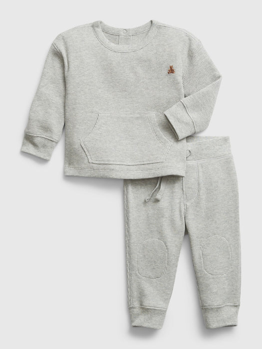 Baby Waffle Two-Piece Outfit Set