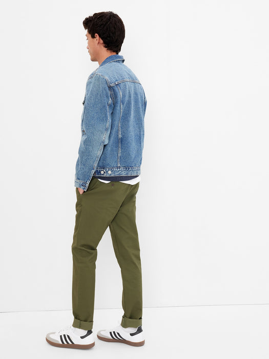 Modern Khakis in Skinny Fit with GapFlex - army jacket green