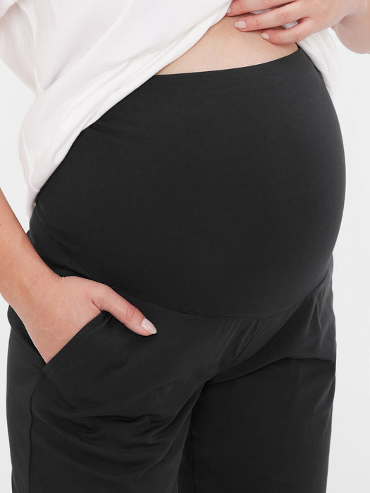 Maternity Full Panel Cargo Pants - true black