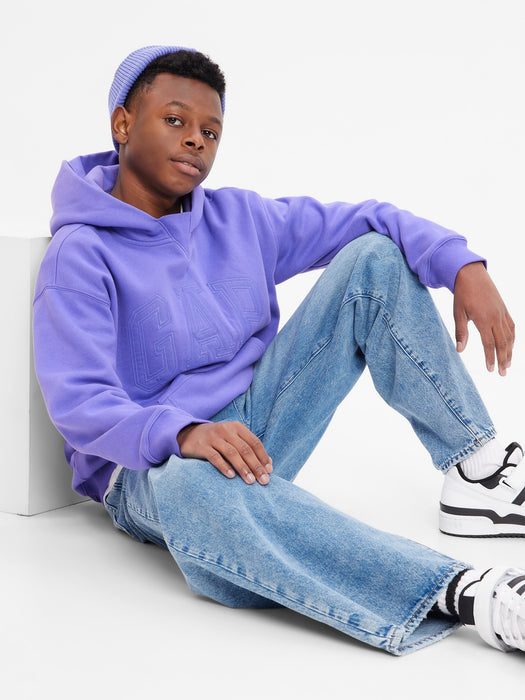 Teen Gap Logo Hoodie - purple