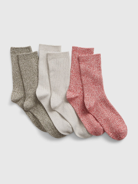 Kids Crew Socks (3-Pack) - multi