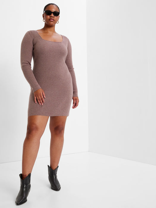 Rib Mini Sweater Dress