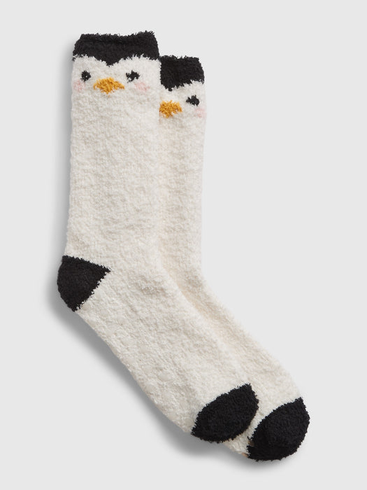 Cozy Socks - black penguin