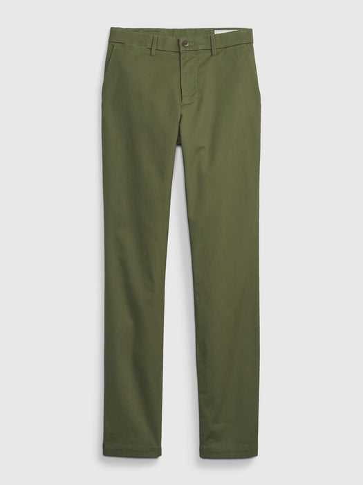 Modern Khakis in Skinny Fit with GapFlex - army jacket green