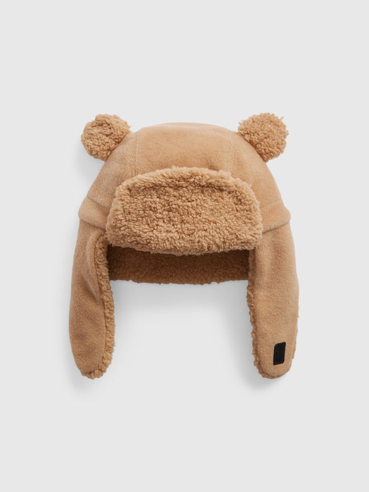 Toddler Bear Trapper Hat - deerfield brown