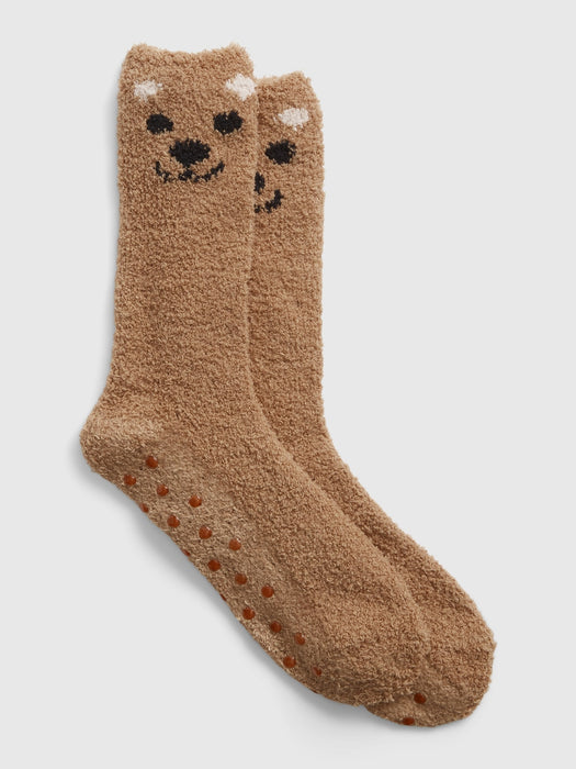 Cozy Socks - brown bear