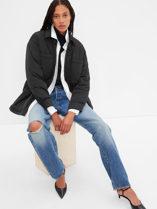 Puffer Shirt Jacket