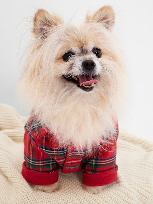 Dog PJs - red plaid