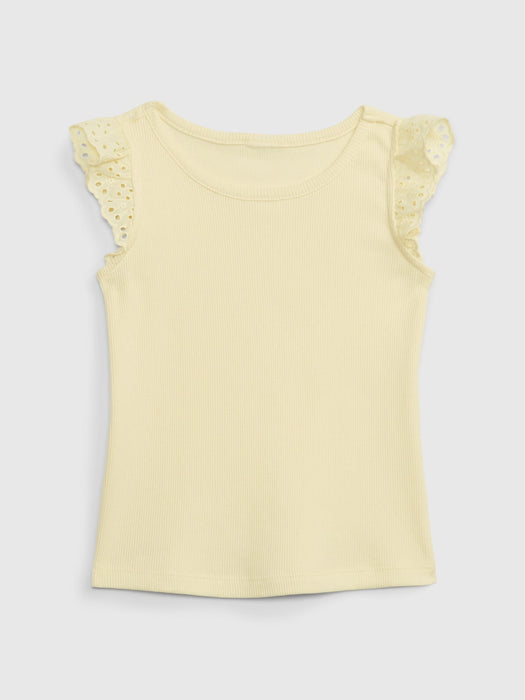 Toddler Flutter Tank Top - yellow glow