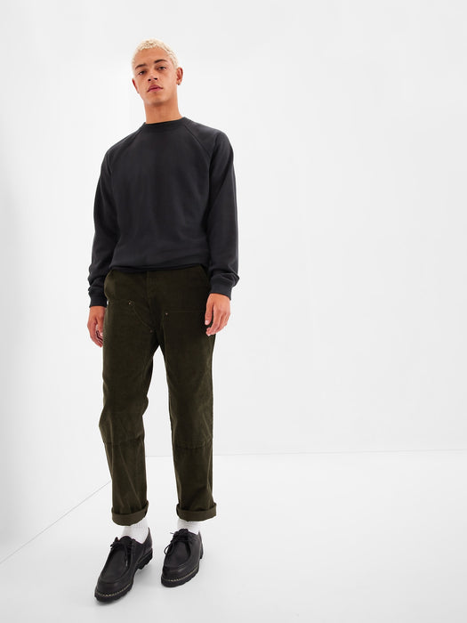 Corduroy Carpenter Pants in GapFlex with Washwell - mistletoe