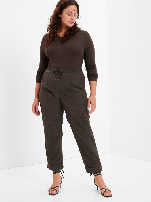 Nylon Pull-On Cargo Pants