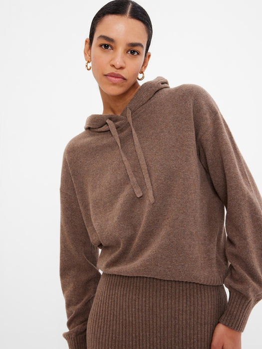 CashSoft Sweater Hoodie - COZY BROWN