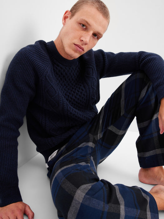 Flannel PJ Pants - navy plaid