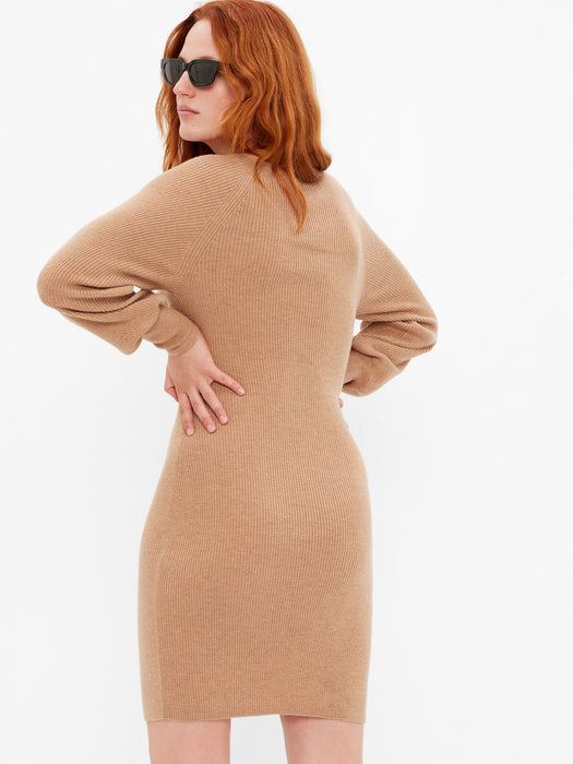 Merino Wool-Blend Midi Sweater Dress