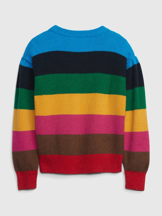 Kids Happy Stripe Sweater