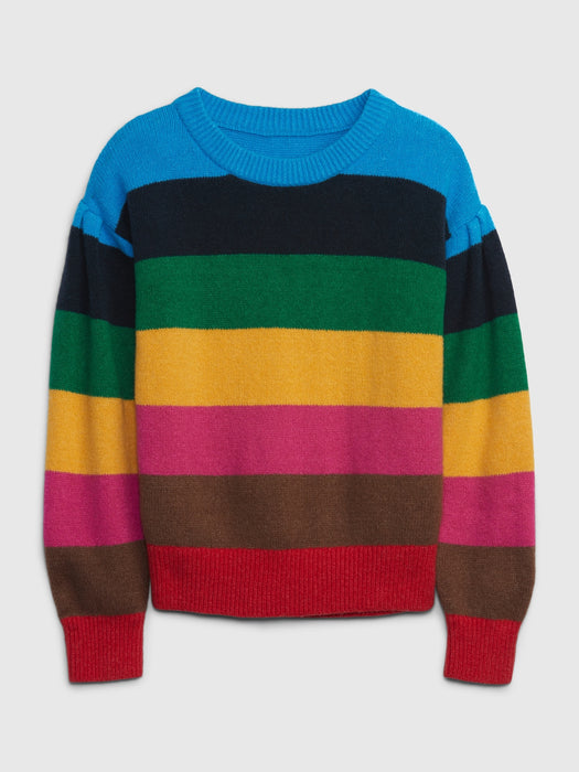 Kids Happy Stripe Sweater