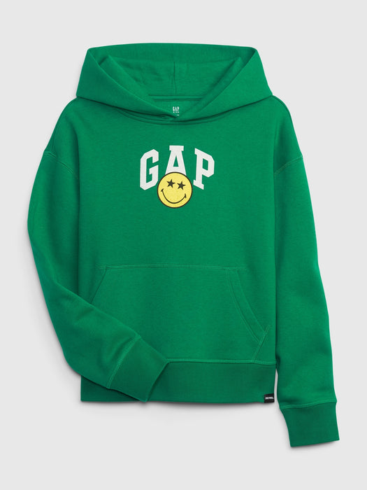 Gap &#215 SmileyWorld&#174 Kids Hoodie - holiday green