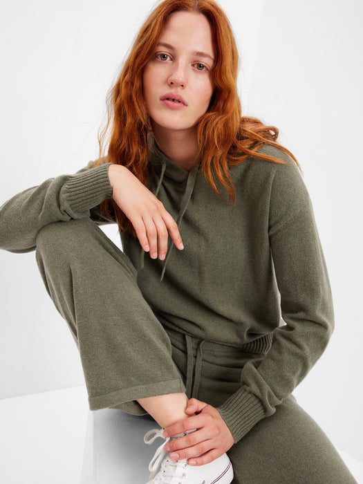 CashSoft Sweater Hoodie - olive heather