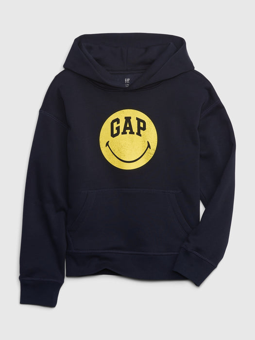 Gap &#215 SmileyWorld&#174 Kids Hoodie - tapestry navy