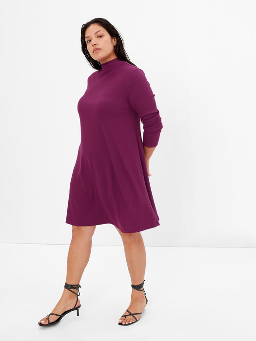 Mockneck Mini Dress