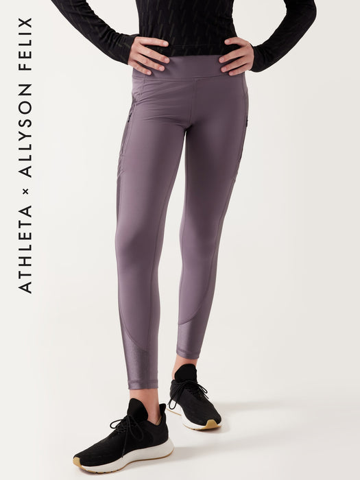 Athleta Girl Legend Snow Problem Tight - Dusk Violet