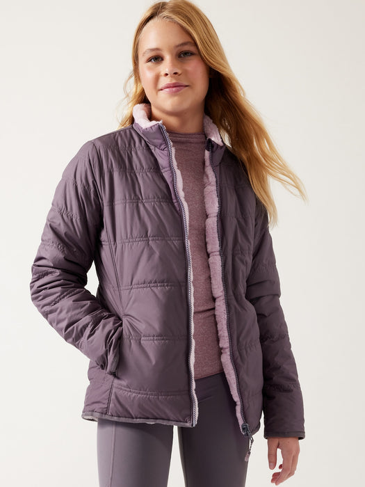 Athleta Girl Reversible Warm Fuzzy Jacket GAP International