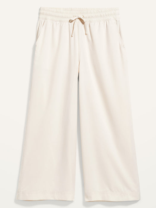 Extra High-Waisted StretchTech Cropped Wide-Leg Pants for Women