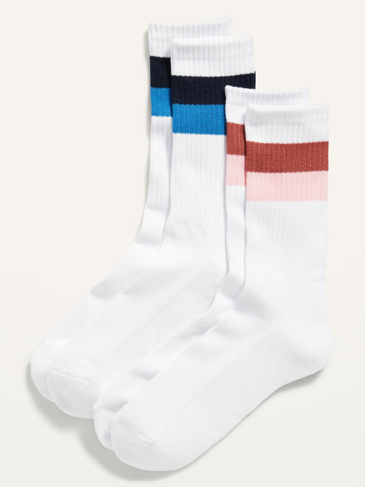 Striped Tube Socks 2-Pack for Men - Green