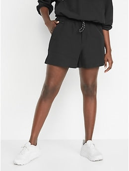 High-Waisted StretchTech Water-Repellent Shorts for Women -- 4.5