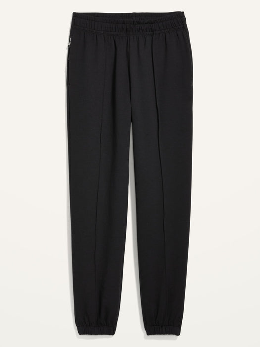 High-Waisted Dynamic Fleece Pintucked Sweatpants for Women