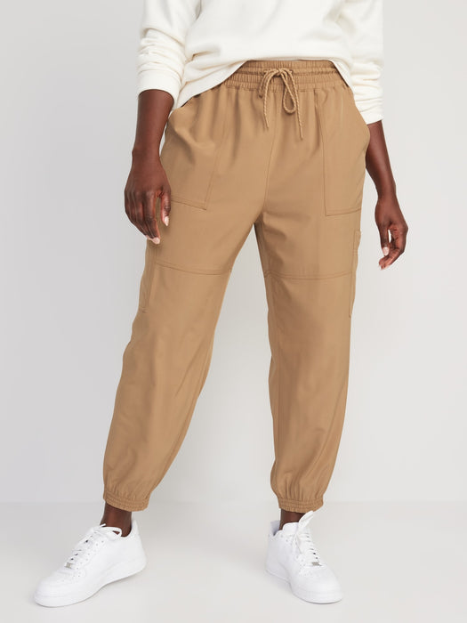 Extra High-Waisted StretchTech Performance Cargo Jogger Pants for Women