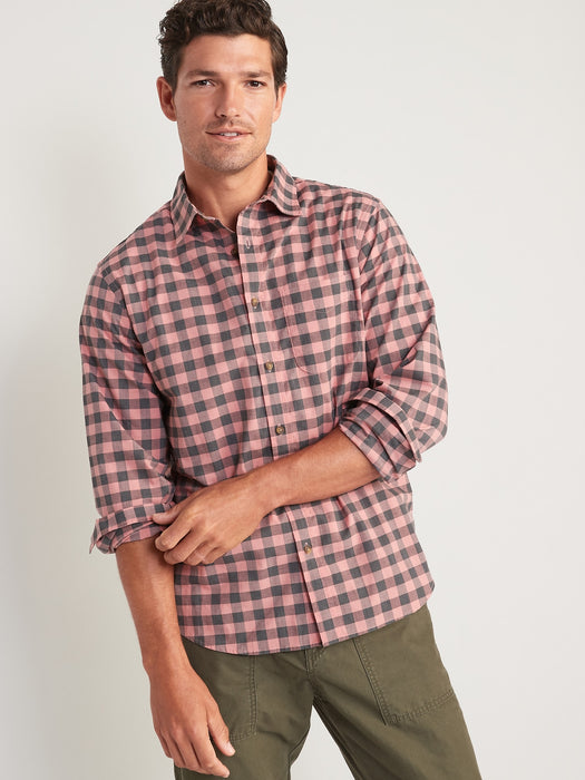 Regular Fit Built-In Flex Everyday Shirt for Men - Pink