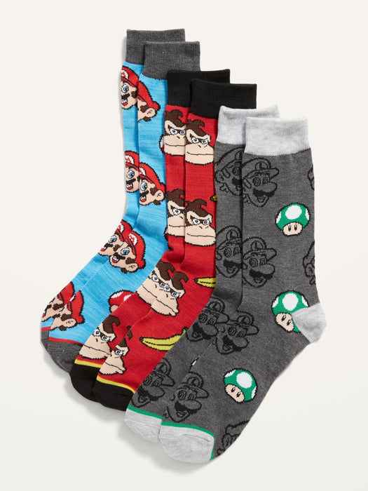 Licensed Pop-Culture Gender-Neutral Socks 3-Pack for Adults