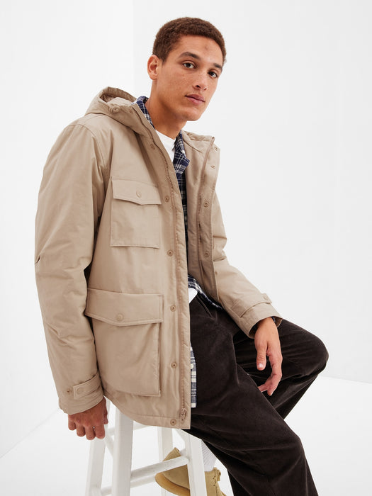 Utility Hooded Rain Jacket