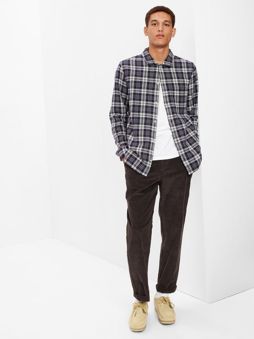 Herringbone Plaid Shirt