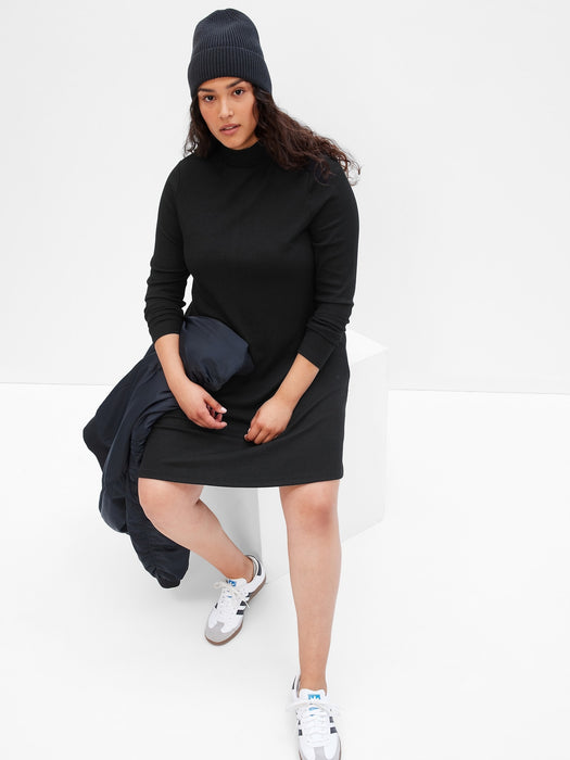 Mockneck Mini Dress