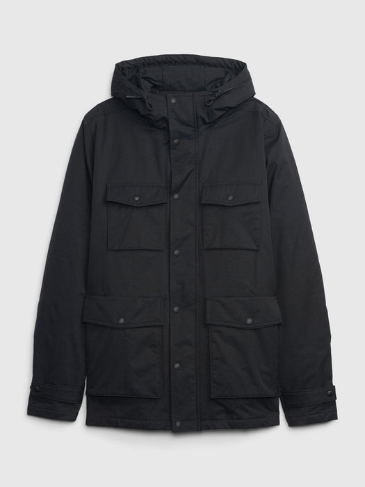 Utility Hooded Rain Jacket