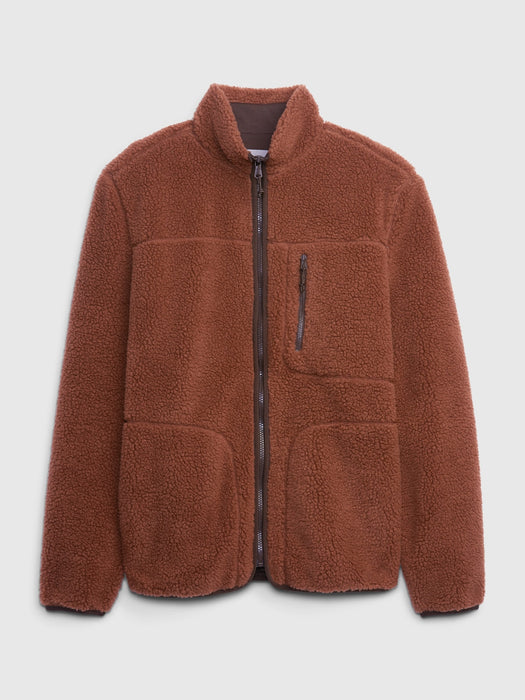 Full-Zip Sherpa Jacket