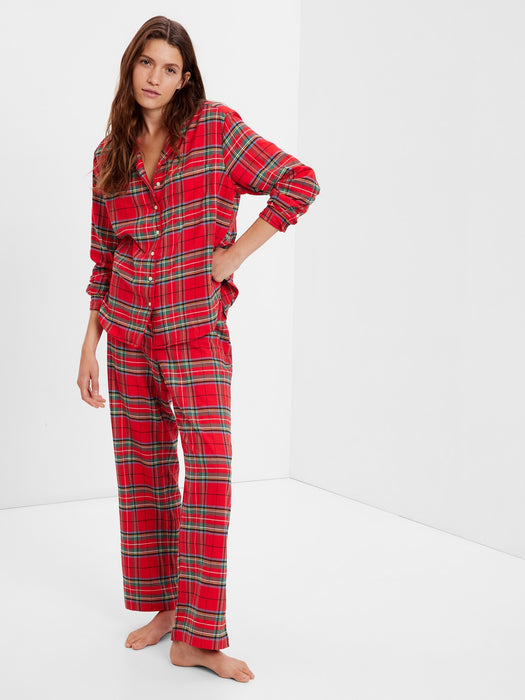 Flannel PJ Set - red plaid