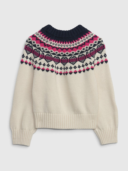 Toddler Heart Fair Isle Sweater