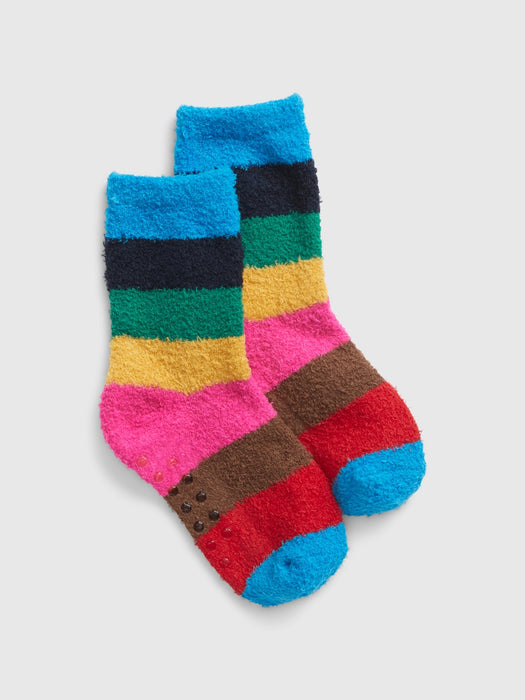 Kids Cozy Crew Socks - multi stripe