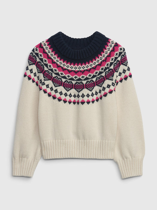 Toddler Heart Fair Isle Sweater