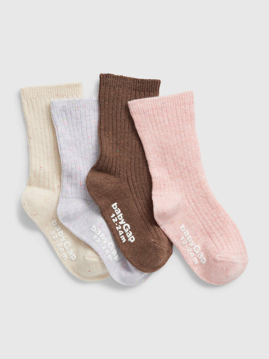 Toddler Crew Socks (4-Pack) - multi