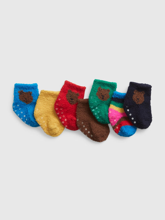 Baby Brannan Bear Cozy Socks (7-Pack) - multi