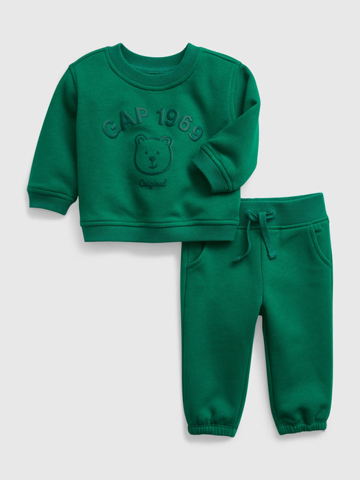 babyGap 1969 Logo Sweat Set - holiday green