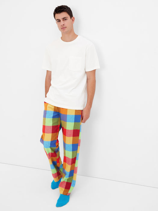 Flannel PJ Pants - happy plaid